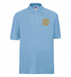 Sky Polo Shirt - Embroidered with Barndale House School Logo