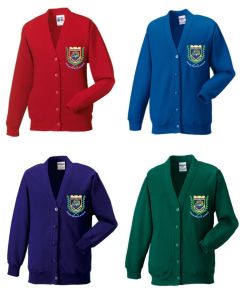 SweatCardigan - Embroidered with Hylton Castle Primary School Logo