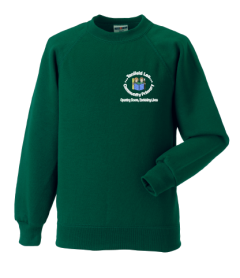 Bottle Crew-neck sweatshirt - Embroidered with Tanfield Lea Primary School Logo