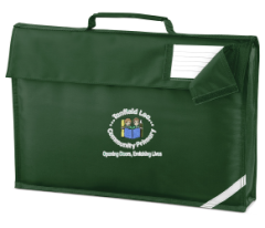 Bottle Book Bag - Embroidered with Tanfield Lea Primary School Logo