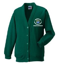 Bottle SweatCardigan - Embroidered with Tanfield Lea Primary School Logo
