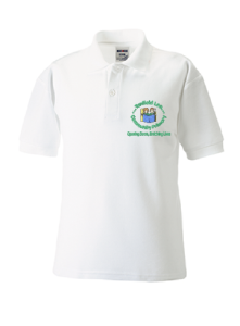 White Polo - Embroidered with Tanfield Lea Primary School Logo
