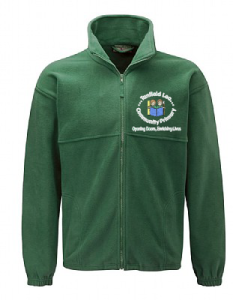 Bottle Green Polar Fleece - Embroidered with Tanfield Lea Primary School Logo