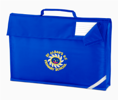 Royal Classic Book Bag - Embroidered with St Albans R.C. Primary School (Newcastle) Logo