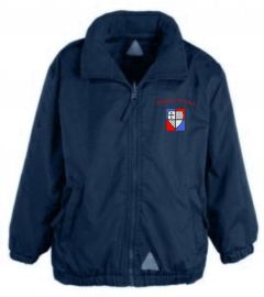 Navy Blue Mistral Jacket - Embroidered with Belsay Primary School Logo