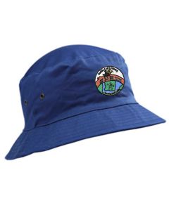 Royal Cotton Summer Hat - Embroidered with Bedale Primary School logo