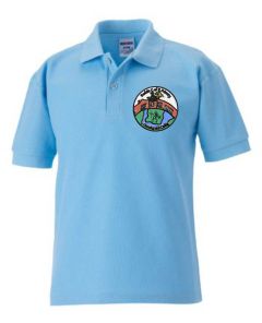 Sky Polo - Embroidered with Bedale Primary School logo