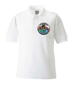 White Polo - Embroidered with Bedale Primary School logo