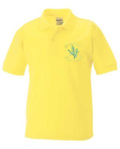 Yellow Polo - Embroidered with Broomhill First School logo
