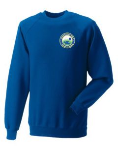 Royal Blue Sweatshirt - Embroidered with Broomhill Primary School logo