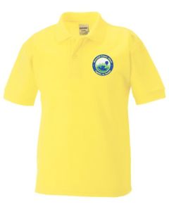 Yellow Polo - Embroidered with Broomhill Primary School logo