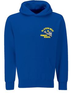 Banner Royal Blue Hoodie - Embroidered Blaydon West Primary School