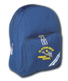 Royal Infant Back Pack - Embroidered with Blaydon West Primary School Logo