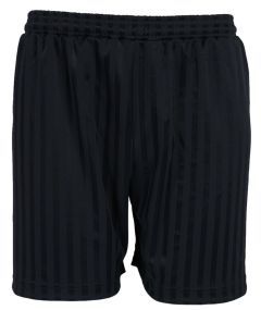 Black PE Shorts Shadow Stripe - Plain (No Logo) for St John's C E (Aided) Primary School
