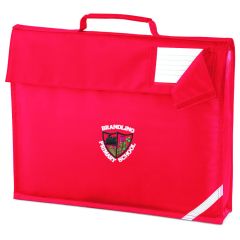Red Bookbag - Embroidered with Brandling Primary School logo