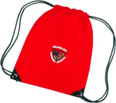 Red PE Bag - Embroidered with Brandling Primary School logo