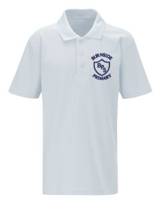 White Polo - Embroidered with Burnside Primary School Logo
