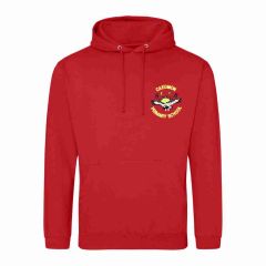 (STAFF) Red Hoodie - Embroidered with Caedmon Primary School (Gateshead) Logo