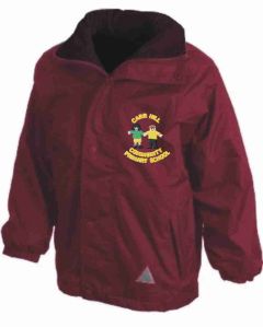 Burgundy Stormproof Coat - Embroidered with Carr Hill Primary School Logo