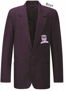 Purple Boys Blazer - Embroidered with Cramlington Village Primary School logo 