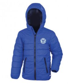 Royal Blue Padded Jacket - Embroidered with Croft Church of England Primary School Logo
