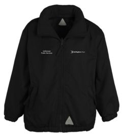 Black Mistral Jacket - Embroidered with Darlington College logo + Uniformed Public Services