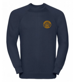 Navy Sweatshirt - Embroidered with Barndale House School Logo