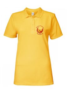 Daisy Adults Ladies Polo - Embroidered Durham Phoenix Fencing Club Logo