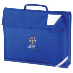 Royal Book Bag - Embroidered with Esh C.E. Primary School Logo