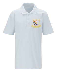 White Polo - Embroidered with Farringdon Academy Logo