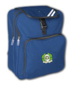 Royal Junior Backpack - Embroidered with Fishburn Primary School logo