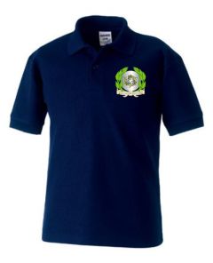 Navy Polo - Embroidered with Fishburn Primary School logo