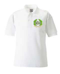 White Polo - Embroidered with Fishburn Primary School logo