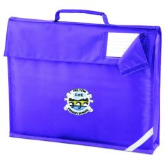 Purple Bookbag - Embroidered with Felton CofE Primary School logo