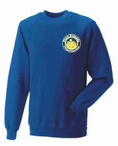 Royal Roundneck Sweatshirt - Embroidered with First Friends Pre-School logo