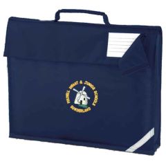 Navy Book Bag - Embroidered with Fulwell Infant School Logo