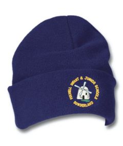 Navy Fleece Hat - Embroidered with Fulwell Junior School Logo