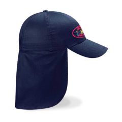 Navy Legionaire Cap - Embroidered with Gibside School Logo