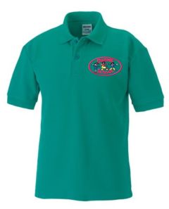 Emerald Polo Shirt - Embroidered with Gibside School Logo