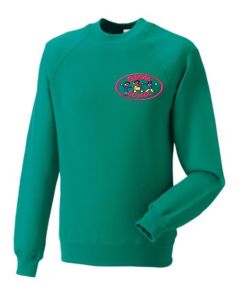 Emerald Sweatshirt - Embroidered with Gibside School Logo
