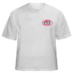 White PE T-Shirt - Embroidered with Gibside School Logo