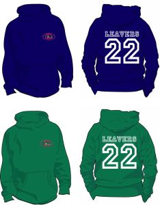 Leavers Hoodie - Embroidered with Gibside School Logo + Printed Leavers Design on back