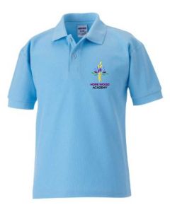 Sky Polo - Embroidered with Hope Wood Academy School Logo