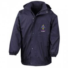 Navy Result Stormproof Coat - Embroidered with Hope Wood Academy School logo