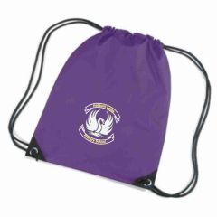 Purple PE Bag - Embroidered with Hebburn Lakes Primary School Logo