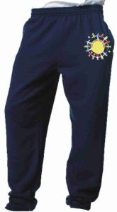 Navy Jogging Bottoms - Embroidered with Hand in Hand Pre-School logo