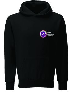 Black PE Hoodie - Embroidered with Hasting Hill Academy Logo