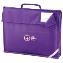 Purple Book Bag - Embroidered with Hasting Hill Academy Logo