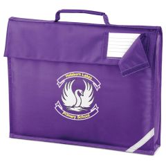 Purple Book Bag - Embroidered with Hebburn Lakes Primary School Logo