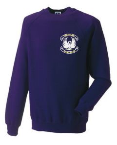 Purple Sweatshirt - Embroidered with Hebburn Lakes Primary School Logo